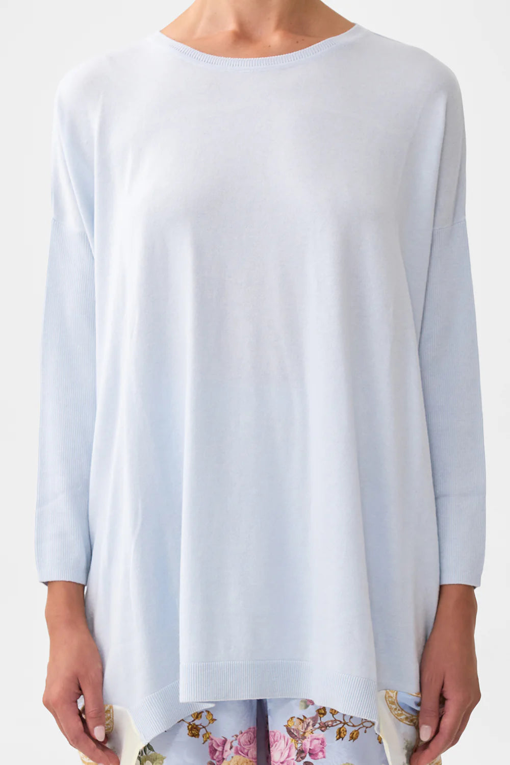 Camilla Tiled in Time Long Sleeve Jumper with Print Back