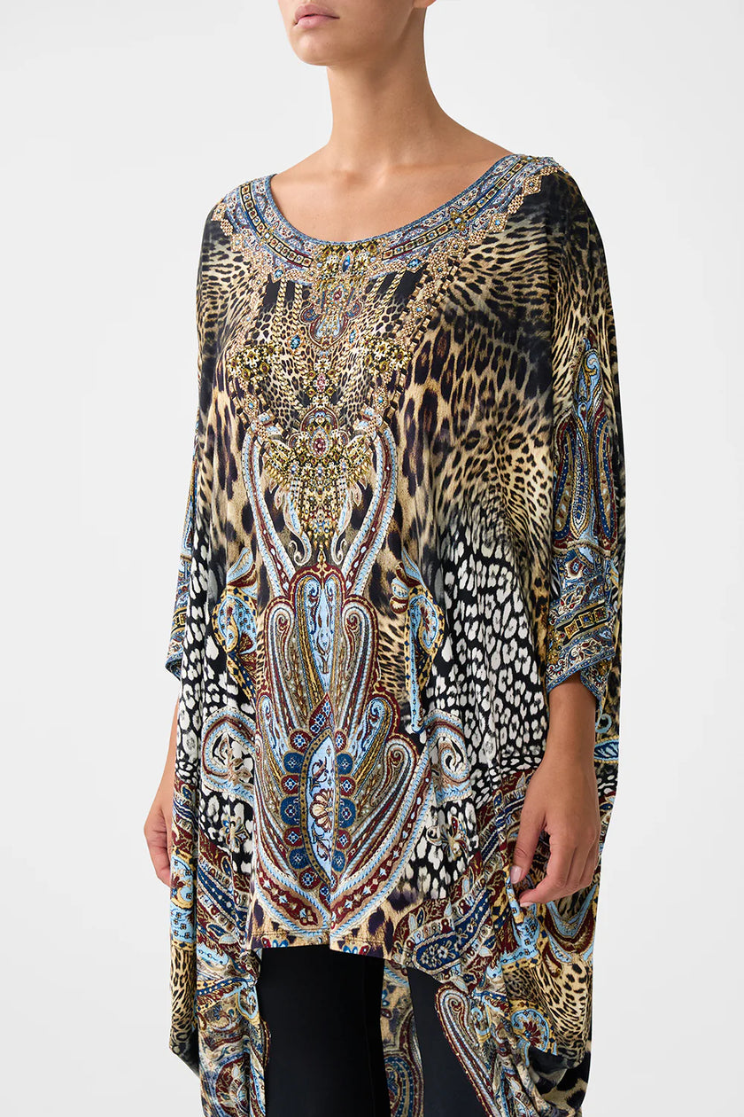 Camilla Istanbul Animalia Jersey Scoop Back Hem Dress