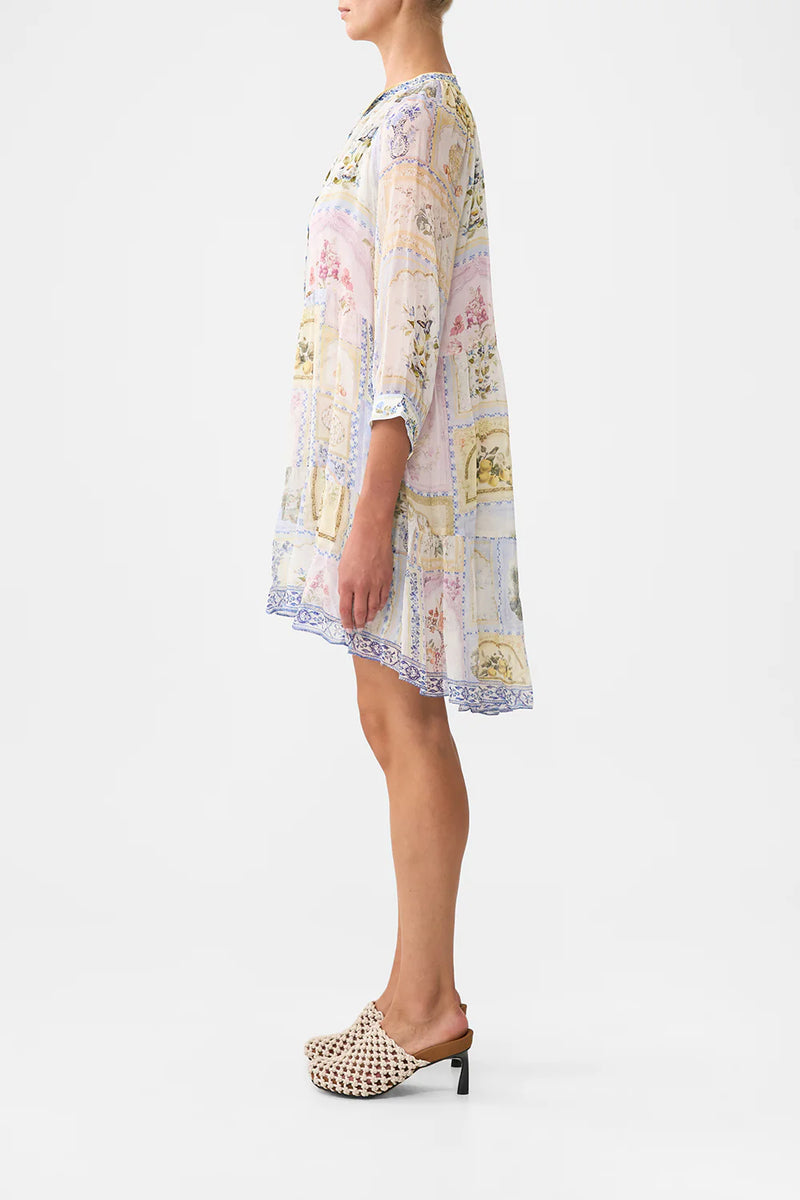 Camilla Botanical Ballads Short Gathered Panel Dress