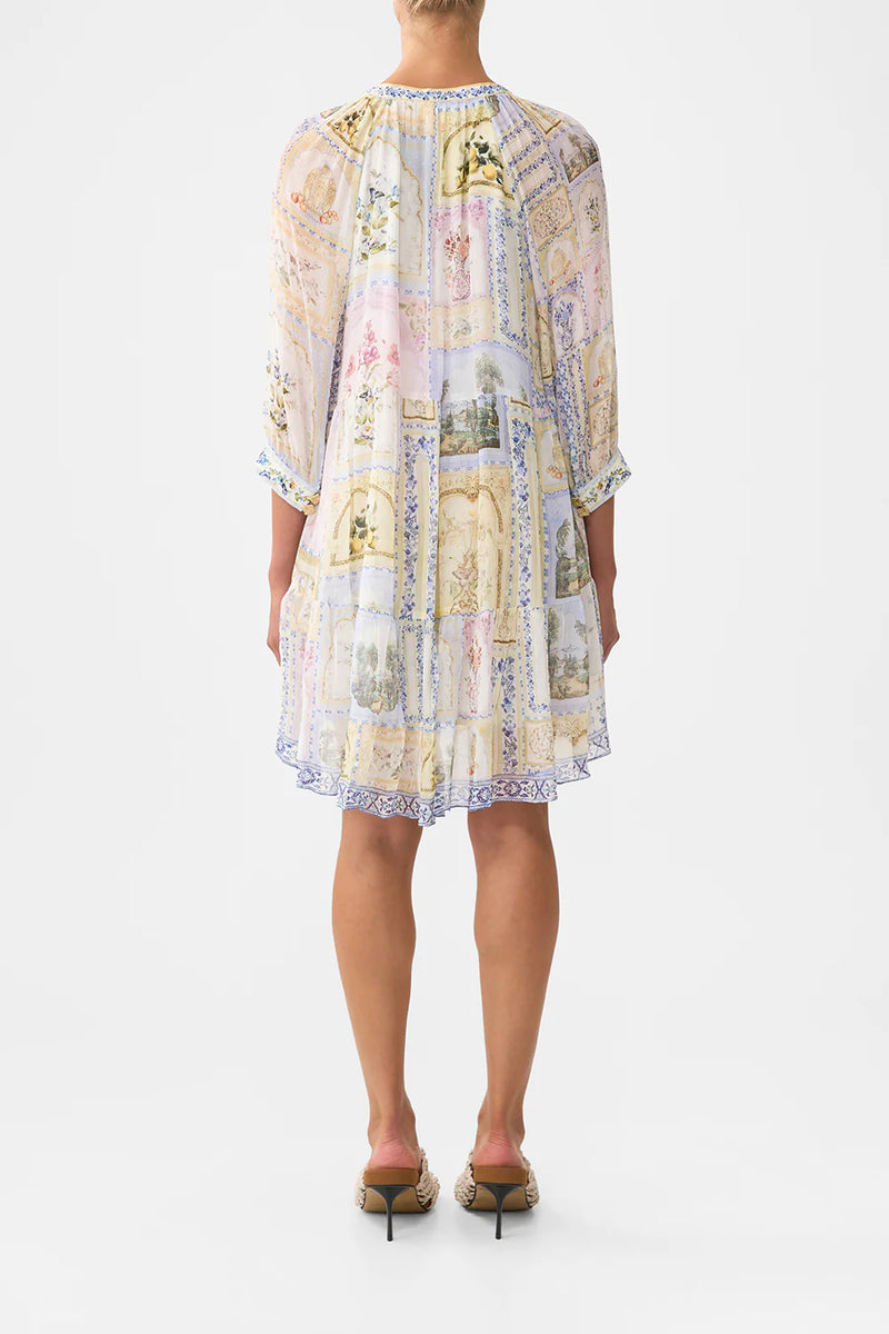 Camilla Botanical Ballads Short Gathered Panel Dress