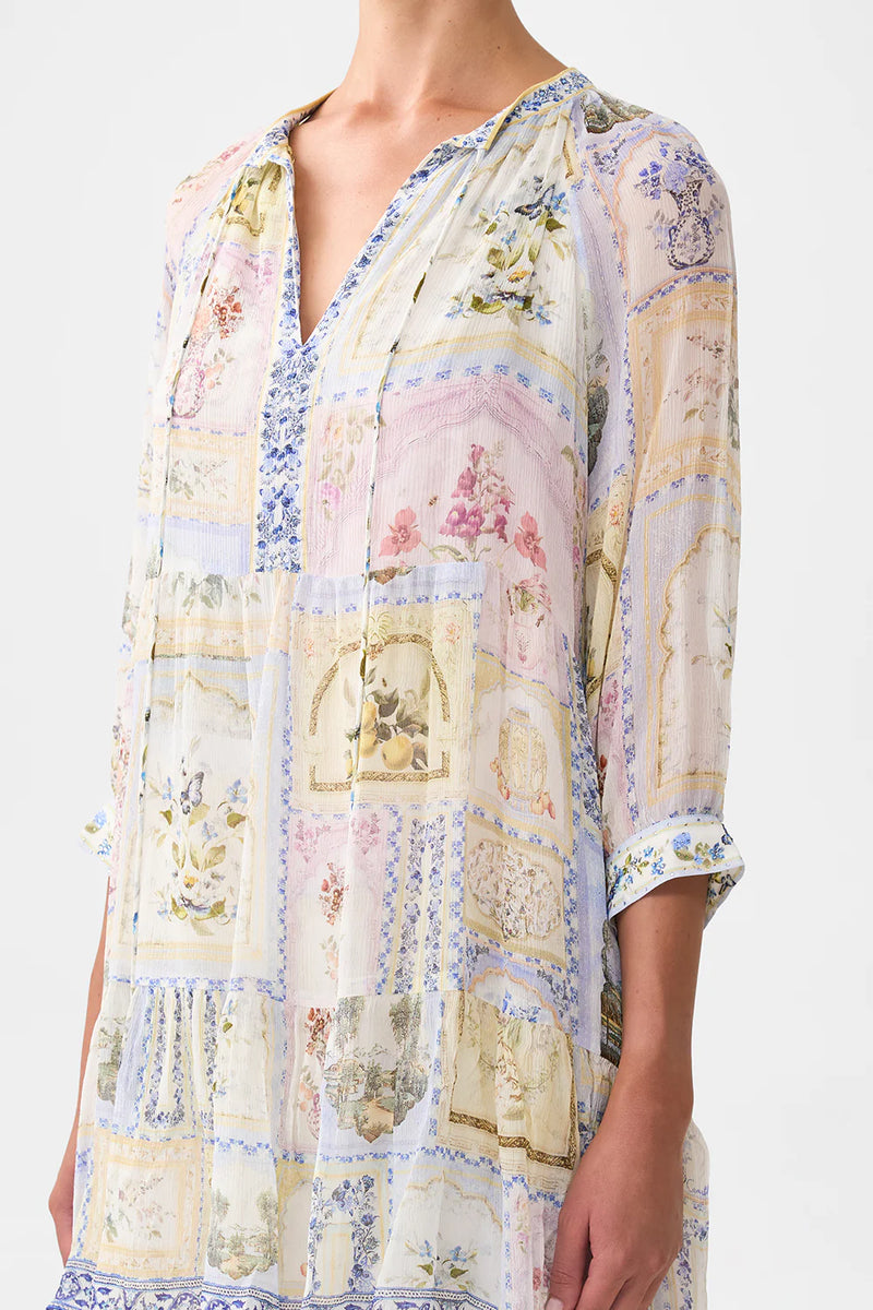 Camilla Botanical Ballads Shirt Tunic with Side Buttons