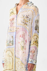 Camilla Botanical Ballads Shirt Tunic with Side Buttons
