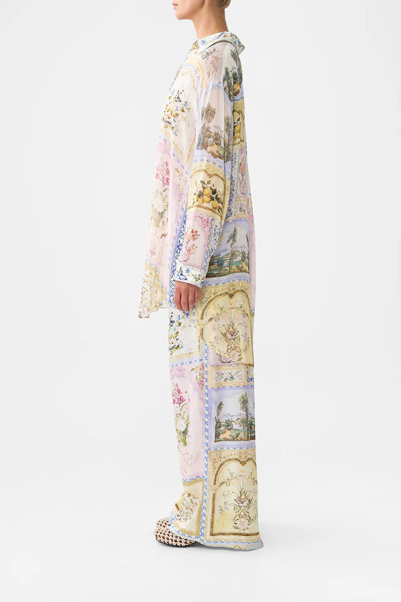 Camilla Botanical Ballads Shirt Tunic with Side Buttons