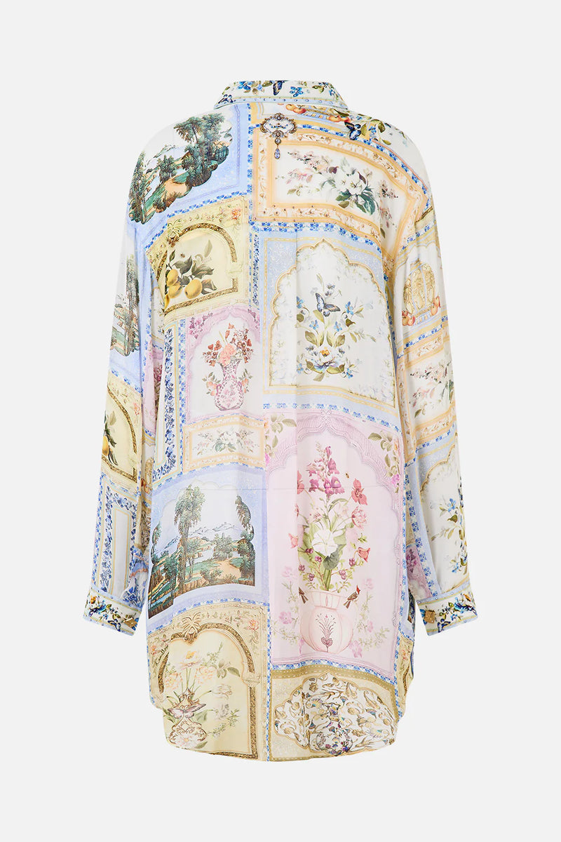 Camilla Botanical Ballads Shirt Tunic with Side Buttons