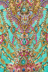 Camilla The Concubines Corridor One Shoulder Kaftan with Neckband
