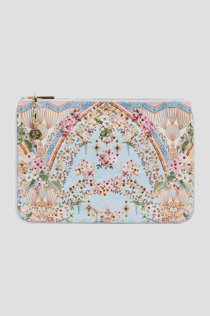 Camilla Tiled in Time Small Canvas Clutch