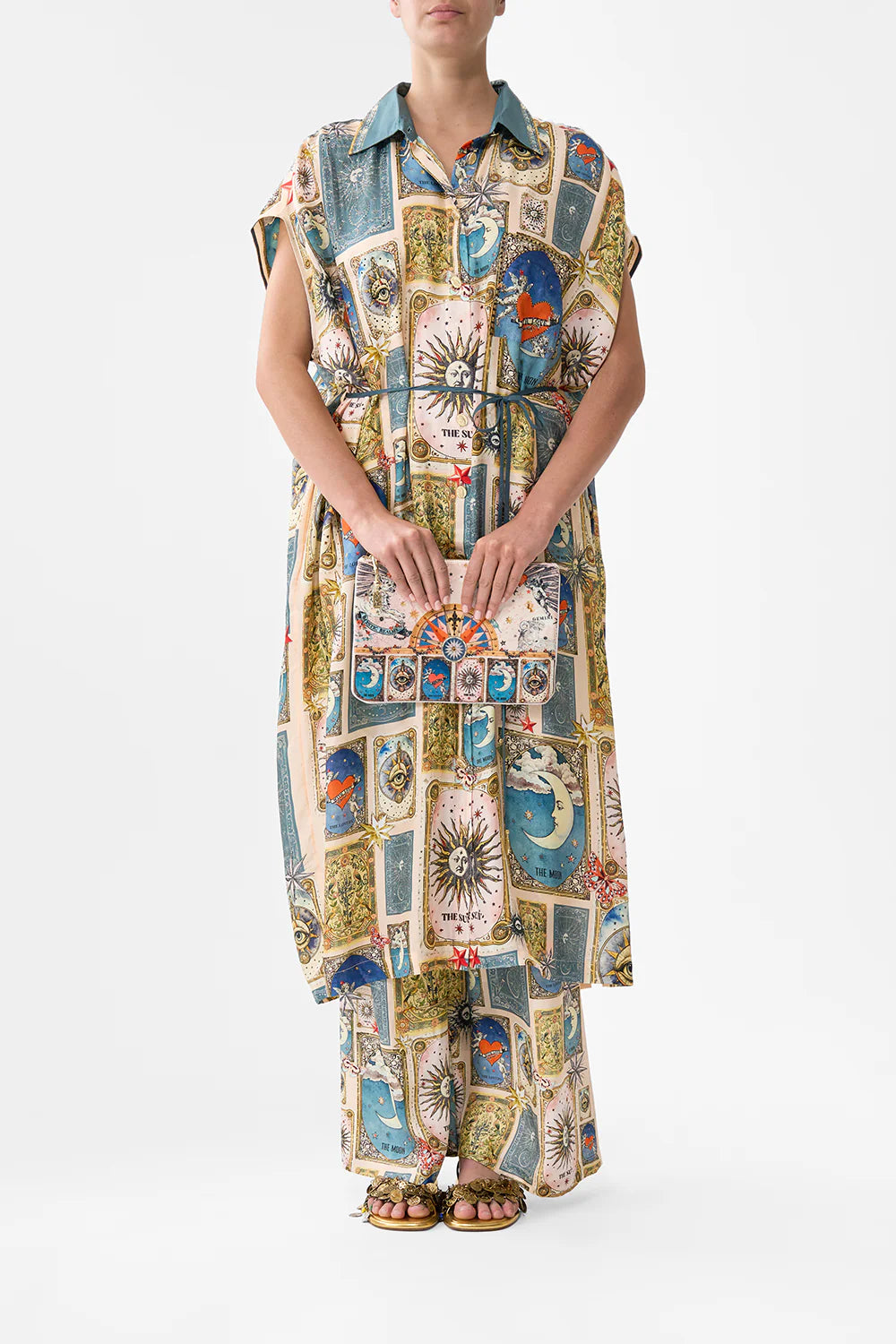 Camilla My Lucky Stars Sleeveless Shirtdress