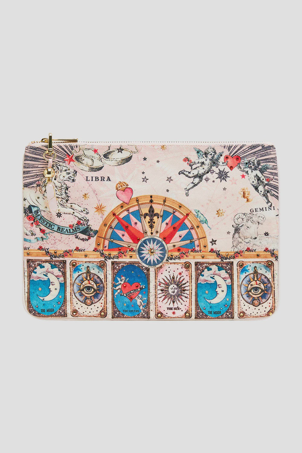 Camilla House of Horoscopes Small Canvas Clutch