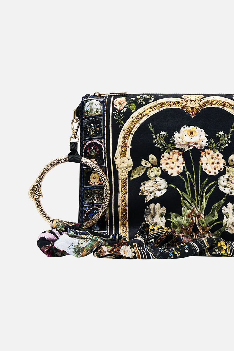 Camilla Ottoman Elegance Ring Scarf Clutch