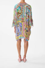 Camilla Spirit of Santa Maria Tie Sleeve Short V Neck Kaftan