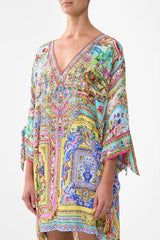 Camilla Spirit of Santa Maria Tie Sleeve Short V Neck Kaftan
