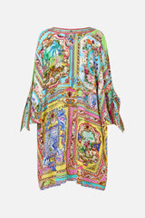Camilla Spirit of Santa Maria Tie Sleeve Short V Neck Kaftan