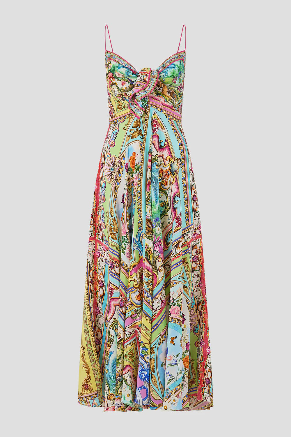 Camilla Spirit of Santa Maria Long Dress with Tie Front