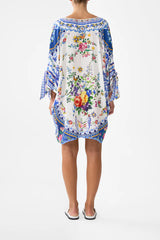 Camilla Tiles Darls Tie Sleeve Short V-Neck Kaftan