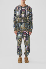 Camilla Ottoman Elegance Silk Hem Band Boyfriend Hoodie