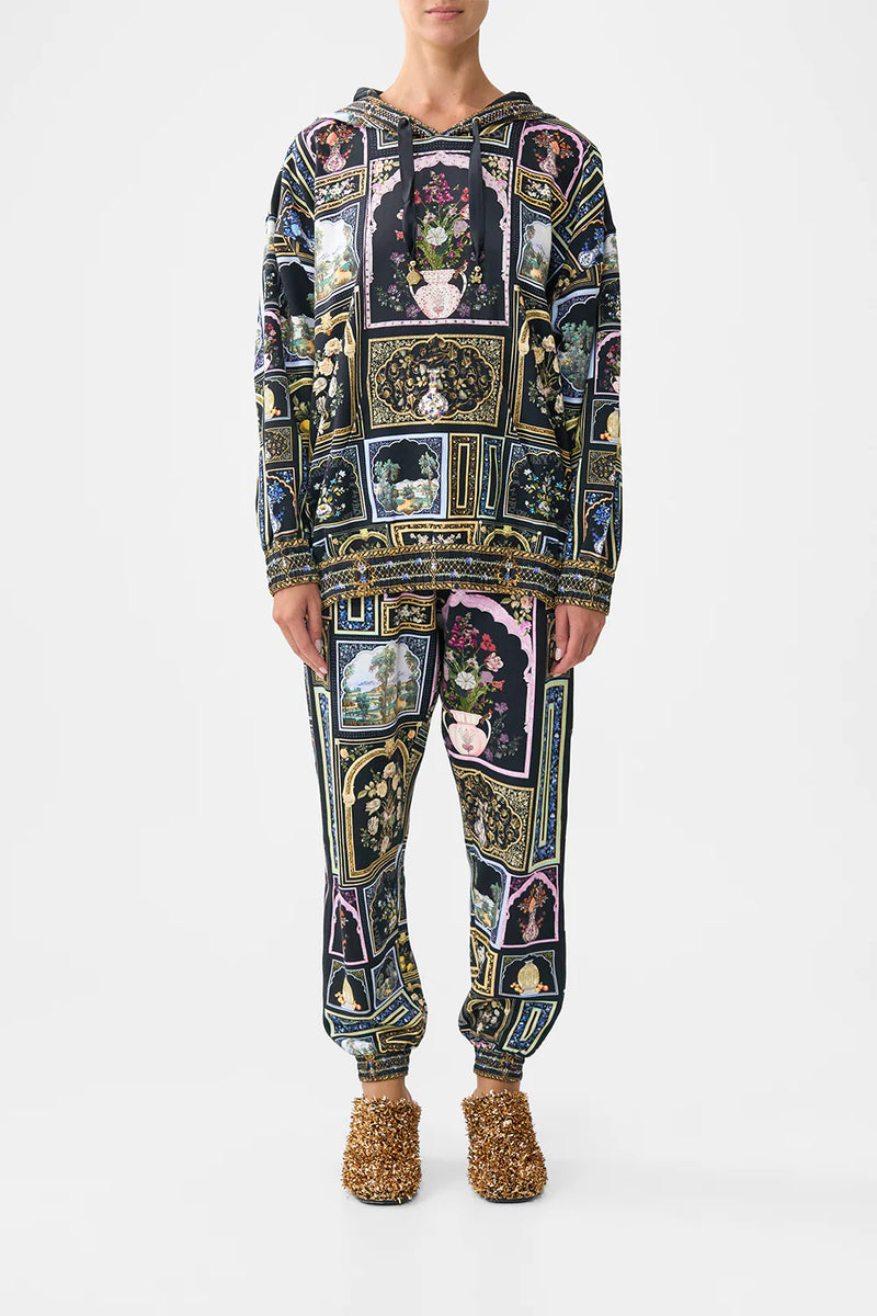 Camilla Ottoman Elegance Jersey Track Pant with Silk Details