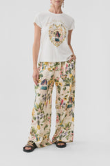 Camilla Welcome to White Lotus Slim Fit Round Neck T-Shirt