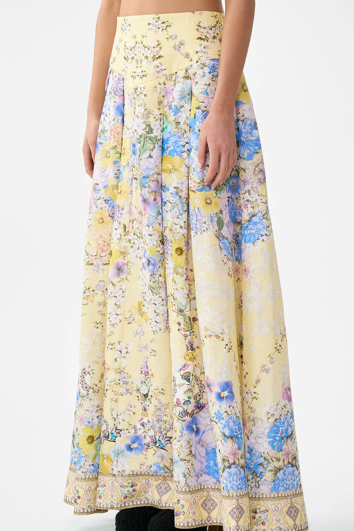 Camilla Darling Buds Corset Waist Maxi Skirt