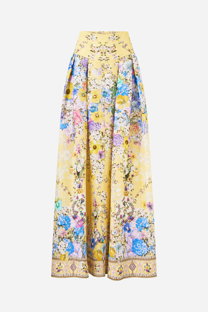 Camilla Darling Buds Corset Waist Maxi Skirt