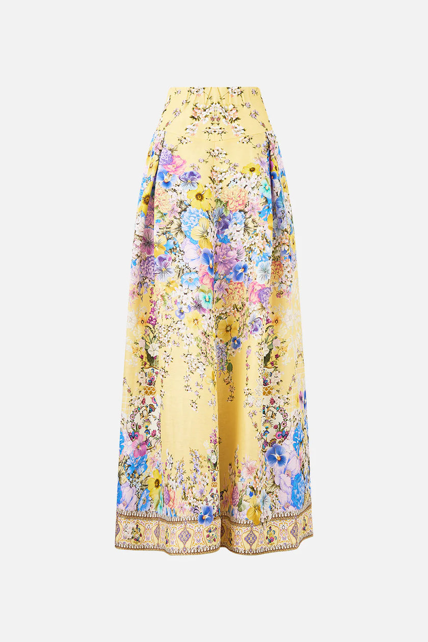 Camilla Darling Buds Corset Waist Maxi Skirt