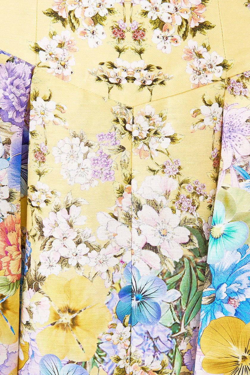 Camilla Darling Buds Corset Waist Maxi Skirt