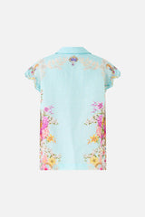 Camilla Bazaar Blooms Button Through Collared Top