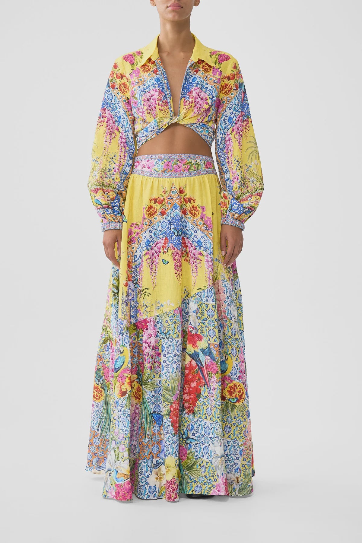 Camilla Sultanahmet Summer Skirt with Shaped Hem