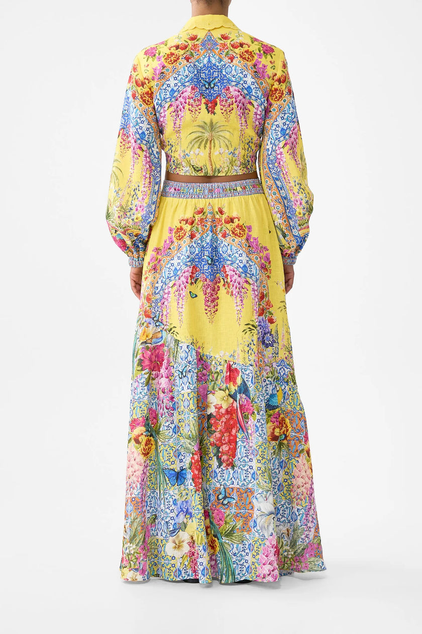 Camilla Sultanahmet Summer Skirt with Shaped Hem