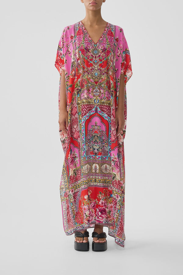 Camilla Heirloom Empire  Slim Fit Kaftan with Split