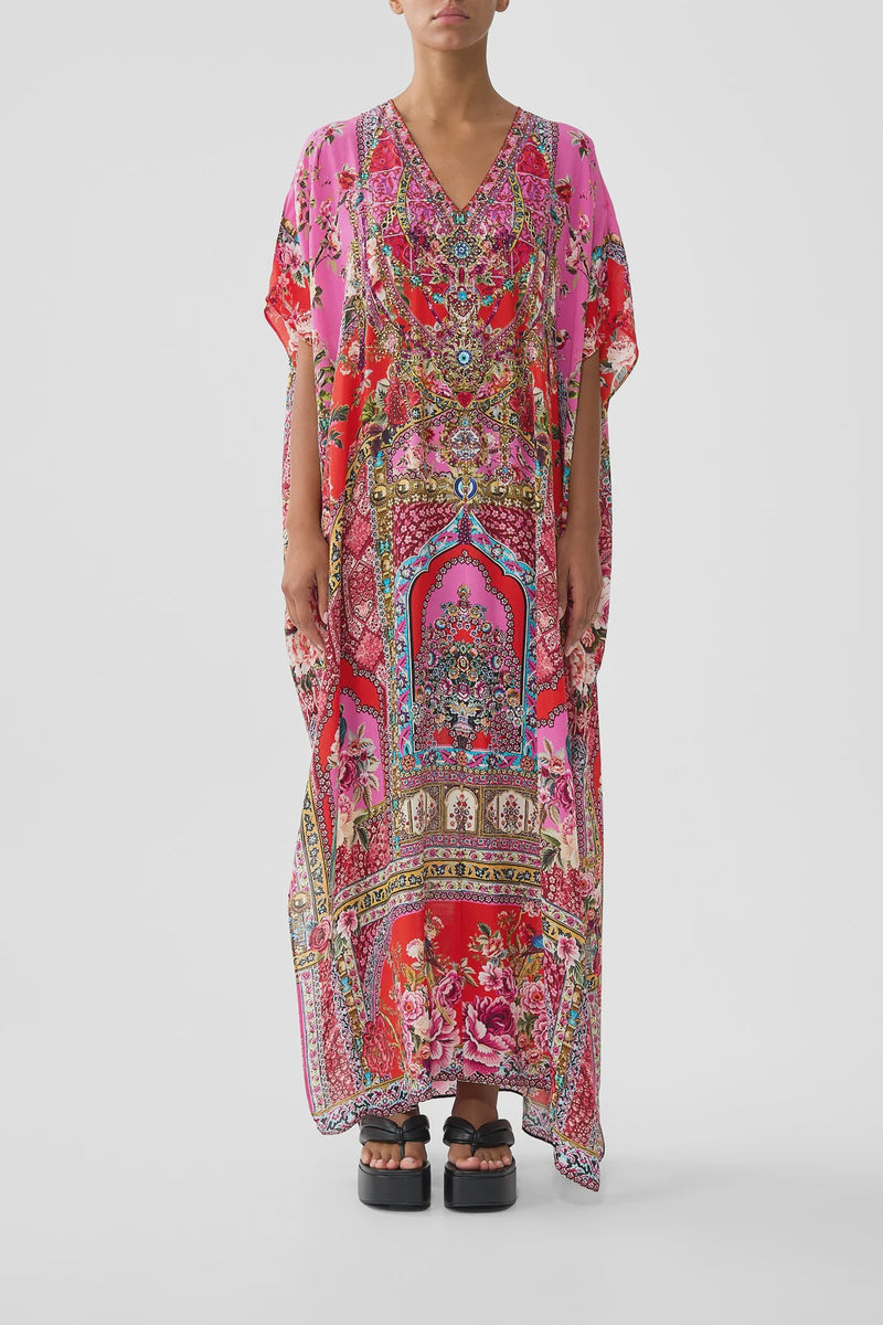 Camilla Heirloom Empire  Slim Fit Kaftan with Split