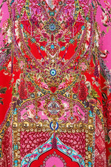 Camilla Heirloom Empire  Slim Fit Kaftan with Split