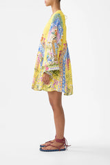 Camilla Sultanahmet Summer Pocket Dress with Low Back & Wide Sleeves