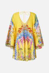 Camilla Sultanahmet Summer Pocket Dress with Low Back & Wide Sleeves
