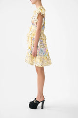Camilla Darling Buds Waisted Short Dress with Ruffle Details