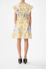 Camilla Darling Buds Waisted Short Dress with Ruffle Details