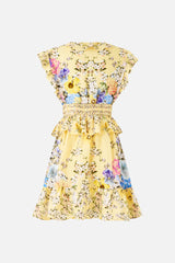 Camilla Darling Buds Waisted Short Dress with Ruffle Details