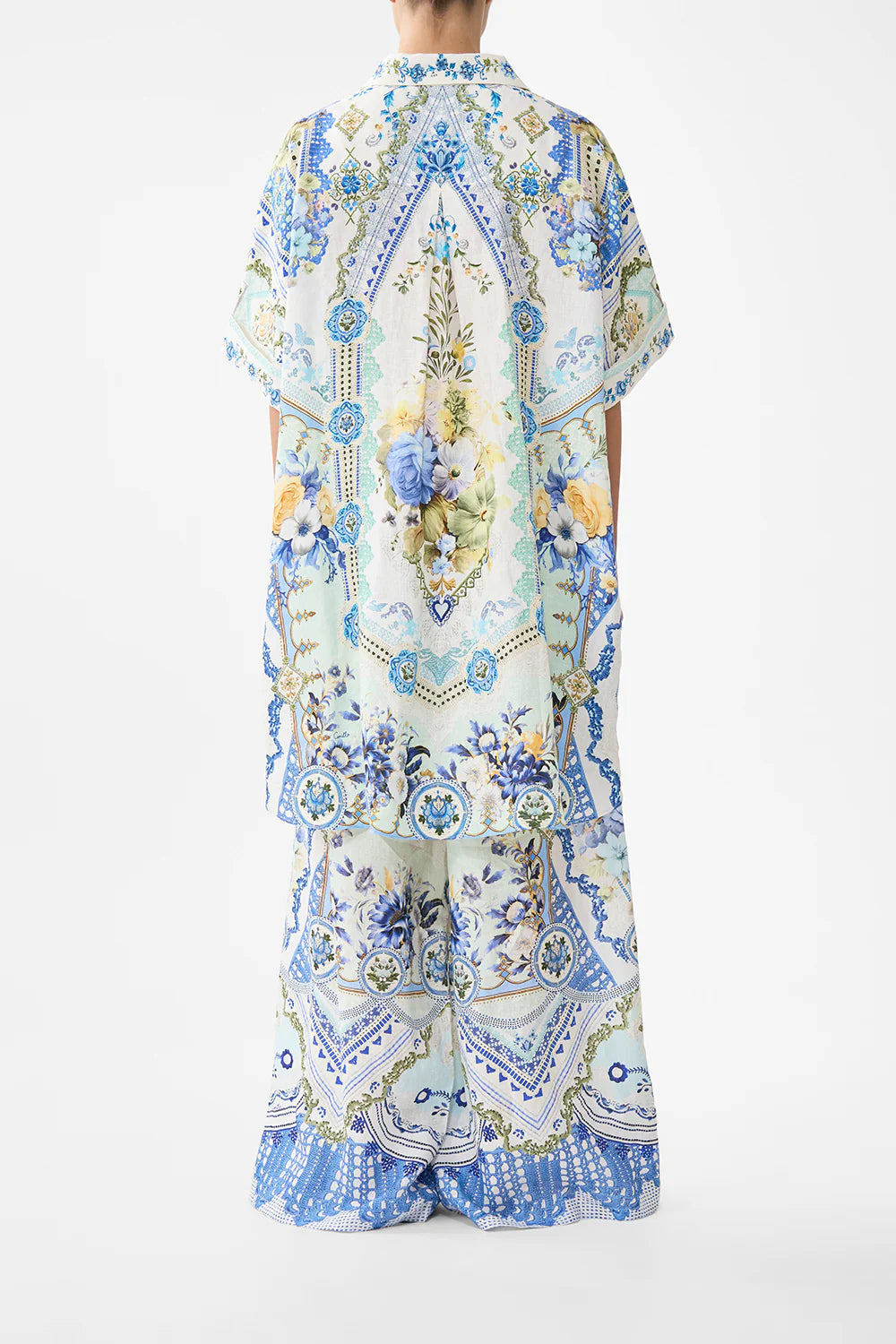 Camilla My Homespun Wide Leg Trouser with Front Pockets