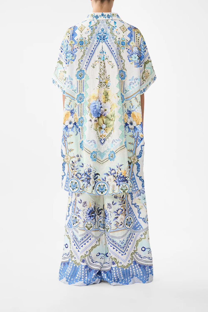 Camilla My Homespun Wide Leg Trouser with Front Pockets