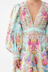 Camilla Bazaar Bloom Button Front Frill Dress