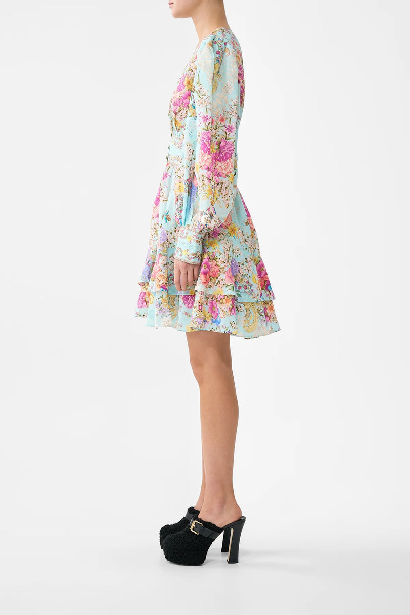 Camilla Bazaar Bloom Button Front Frill Dress