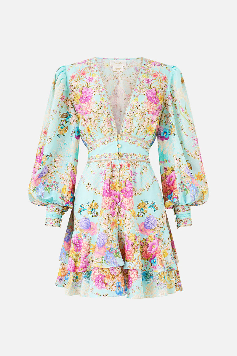 Camilla Bazaar Bloom Button Front Frill Dress