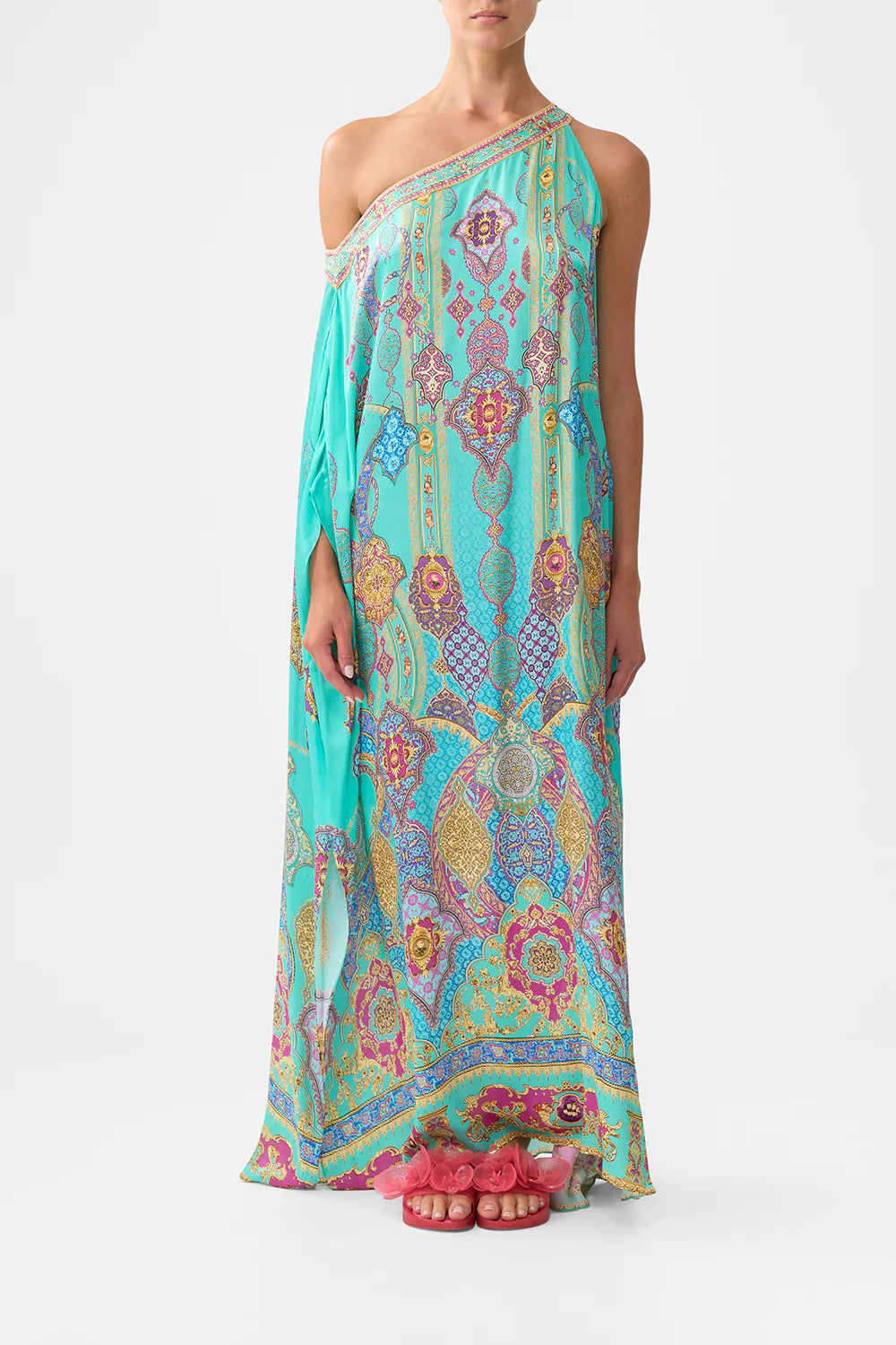 Camilla The Concubines Corridor One Shoulder Kaftan with Neckband