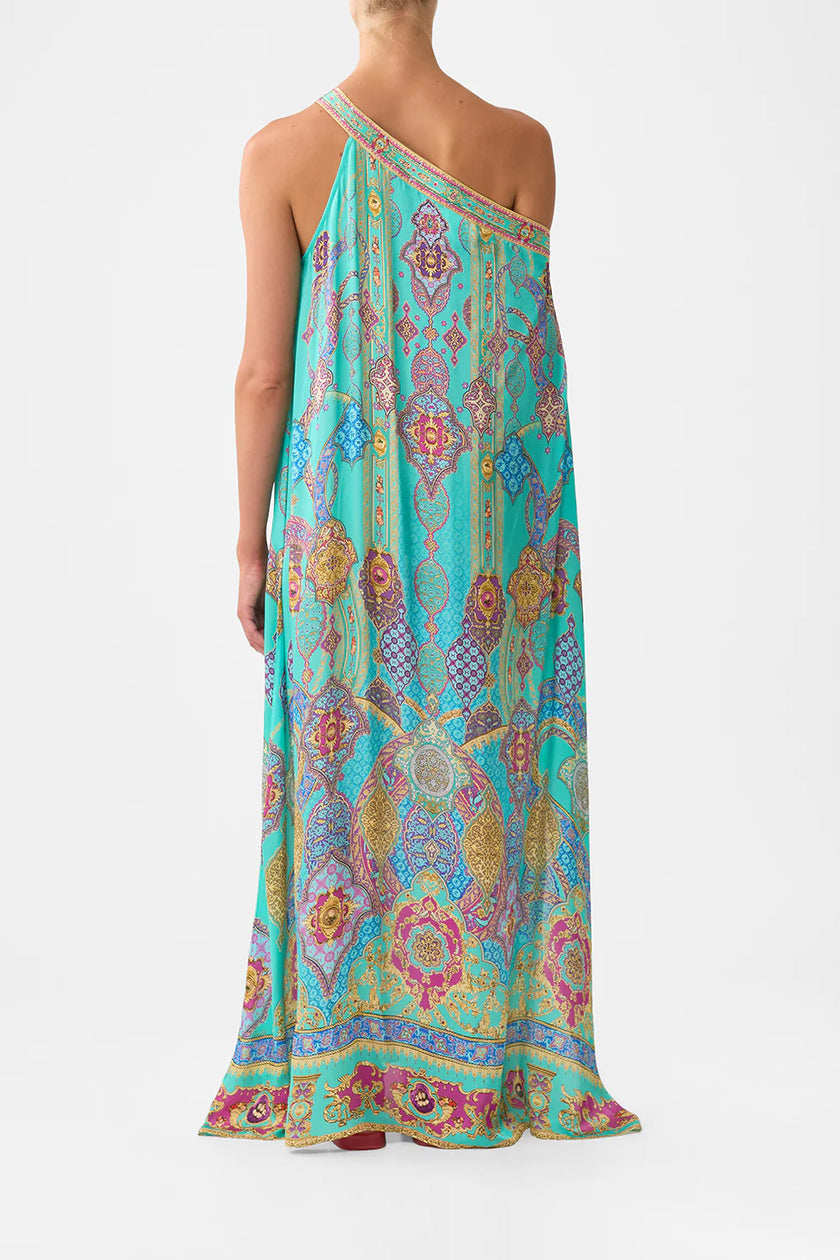Camilla The Concubines Corridor One Shoulder Kaftan with Neckband