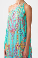Camilla The Concubines Corridor One Shoulder Kaftan with Neckband