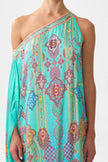 Camilla The Concubines Corridor One Shoulder Kaftan with Neckband