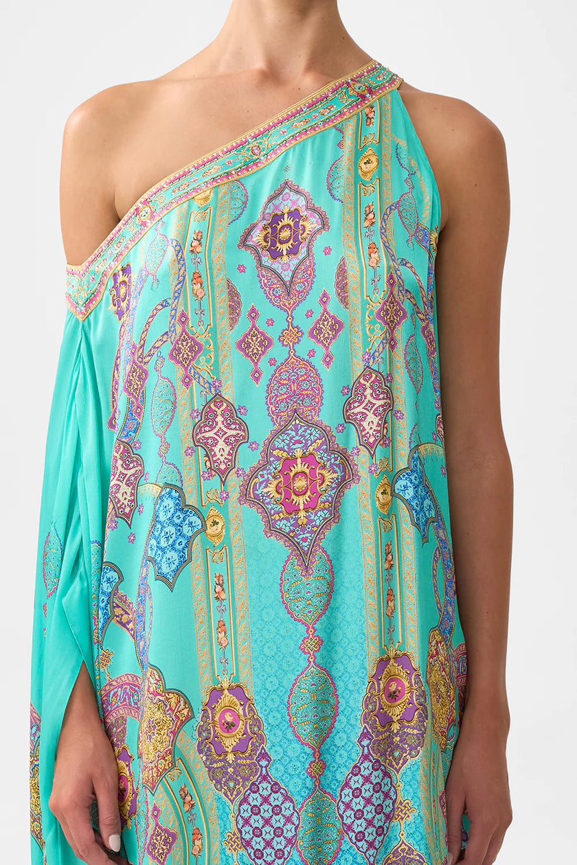 Camilla The Concubines Corridor One Shoulder Kaftan with Neckband