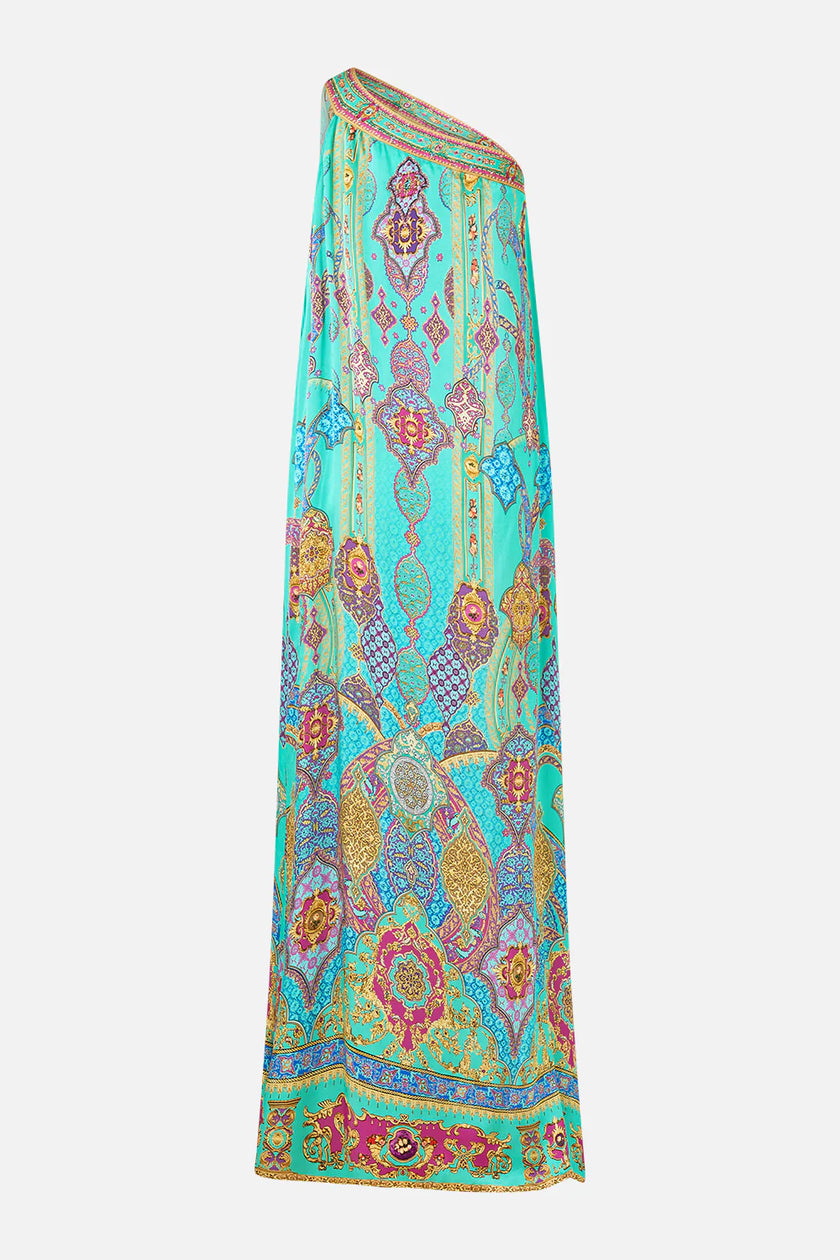Camilla The Concubines Corridor One Shoulder Kaftan with Neckband