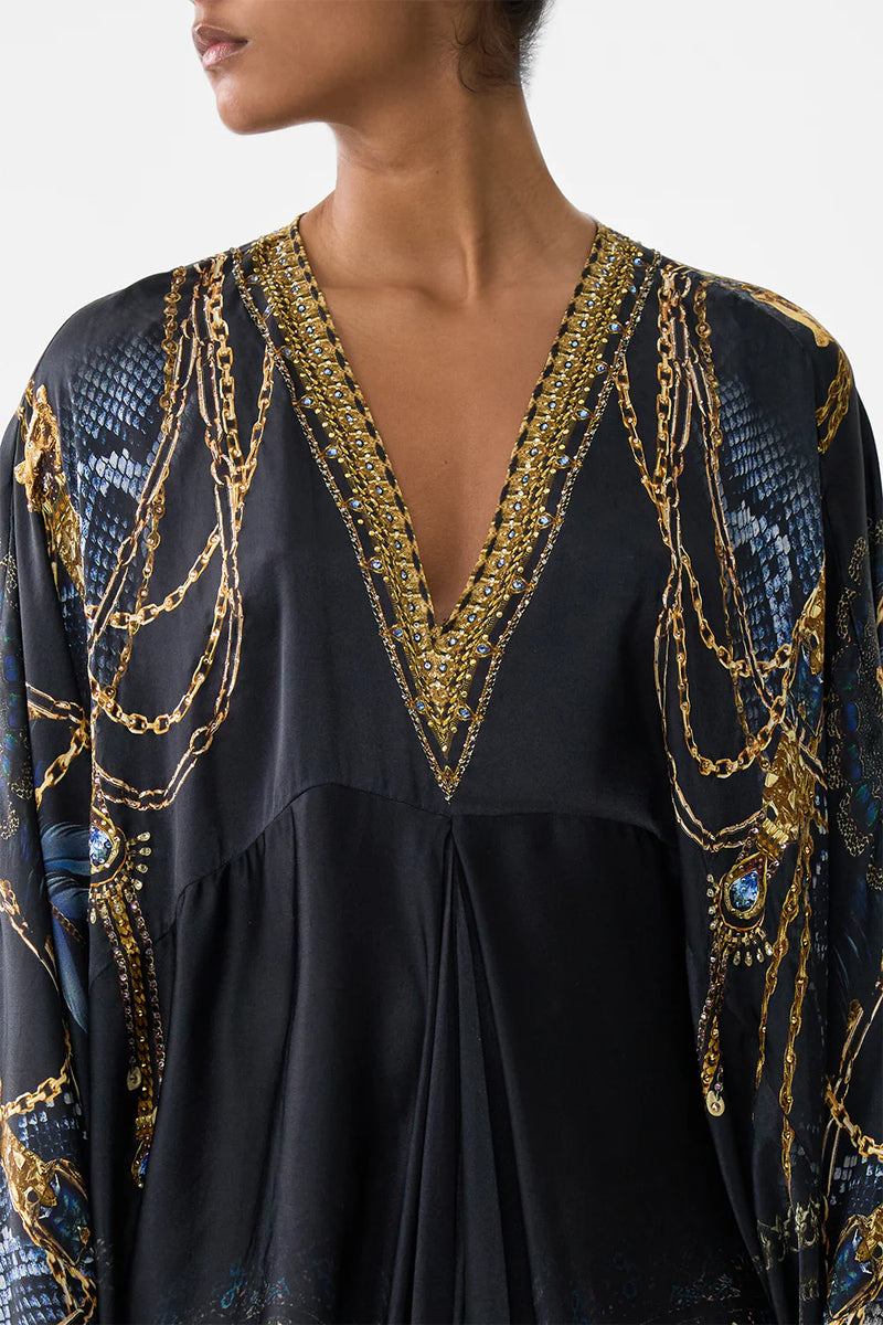 Camilla Song of the Solstice T Shape Long Kaftan