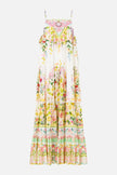 Camilla The Call of Catalonia Long Tiered Dress With Bow Ties