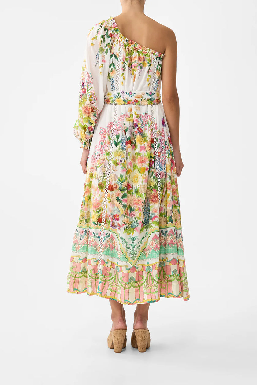 Camilla The Call of Catalonia One Shoulder Dress With Blouson Sleeve
